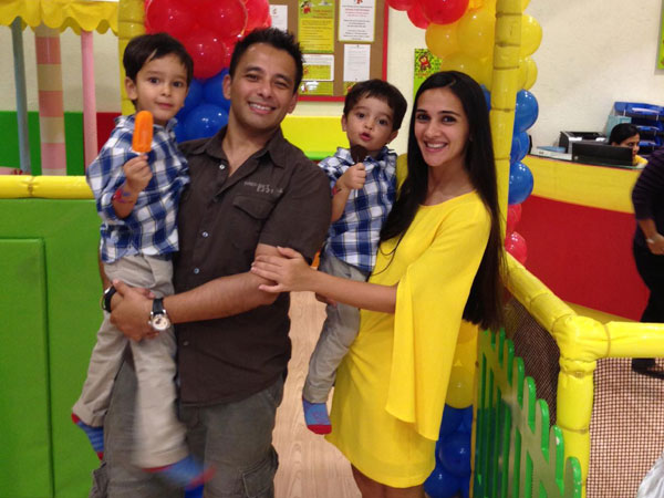 Tara Sharma with family