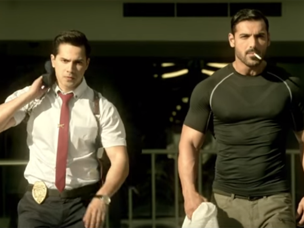Varun Dhawan and John Abraham in Dishoom
