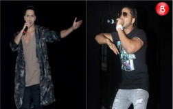 Pics: Varun Dhawan and Raftaar promote 'Dishoom' at Mithibai College
