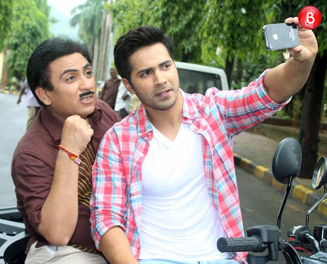 Varun Dhawan with Dilip Joshi