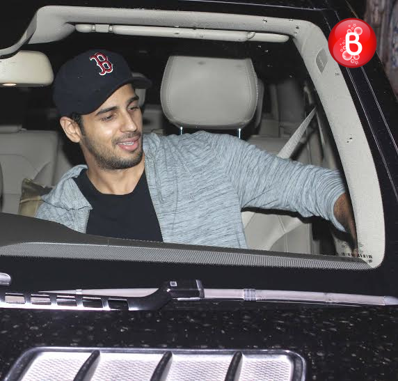 Sidharth Malhotra snapped outside a studio on Saturday night