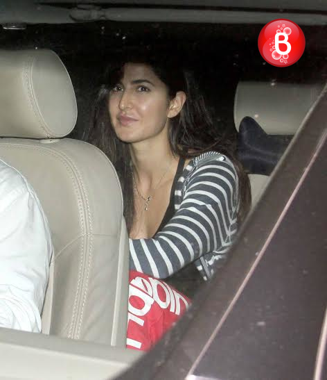 Katrina Kaif snapped outside a studio on Saturday night