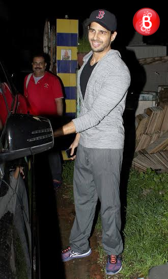Sidharth Malhotra snapped outside a studio on Saturday night