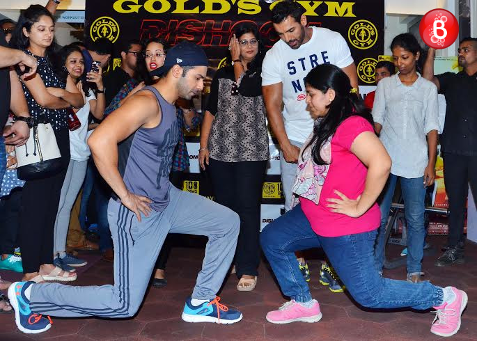 Varun Dhawan and a journalist