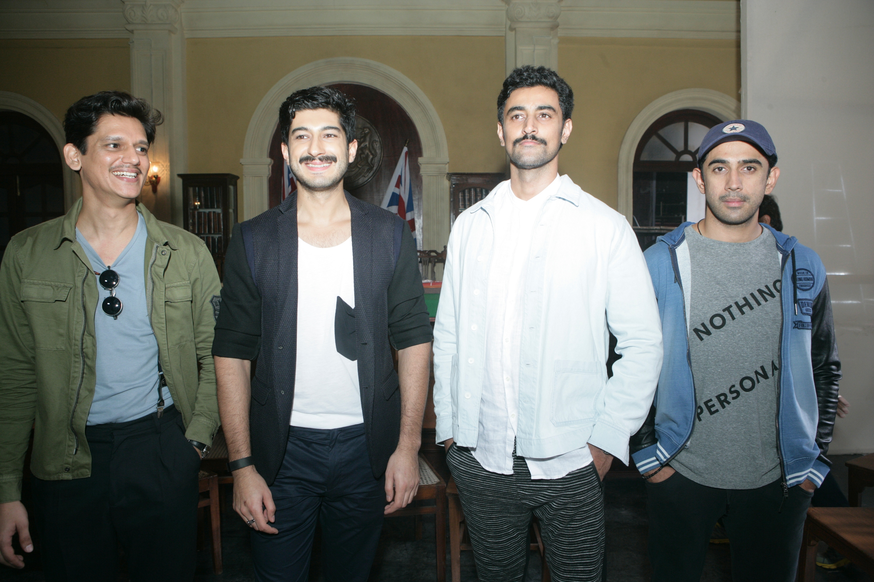 Lead cast on sets of 'Raag Desh'
