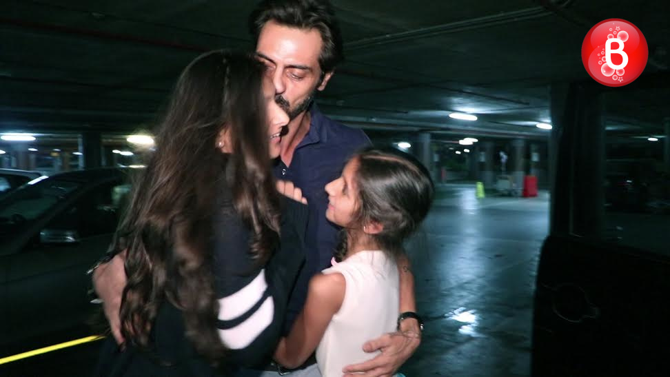 Arjun Rampal snapped with his family at airport