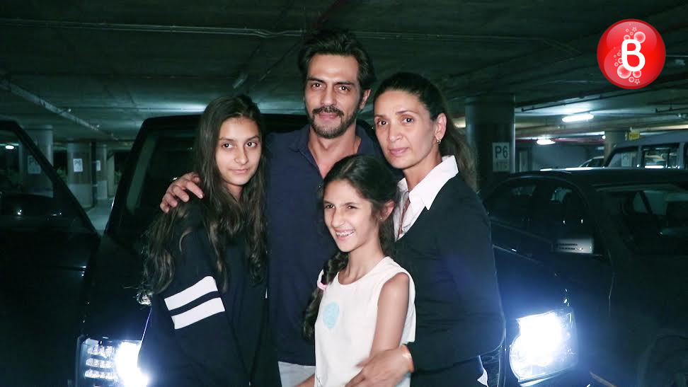 Arjun Rampal snapped with his family at airport