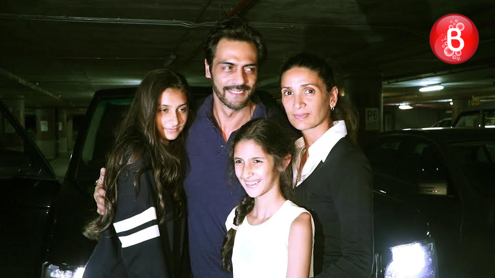 Arjun Rampal snapped with his family at airport