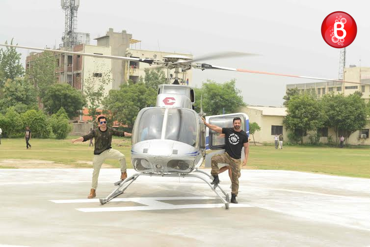 John Abraham and Varun Dhawan at 'Dishoom' movie promotions