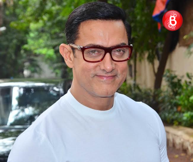 Aamir Khan's pictures as he celebrates Eid with media