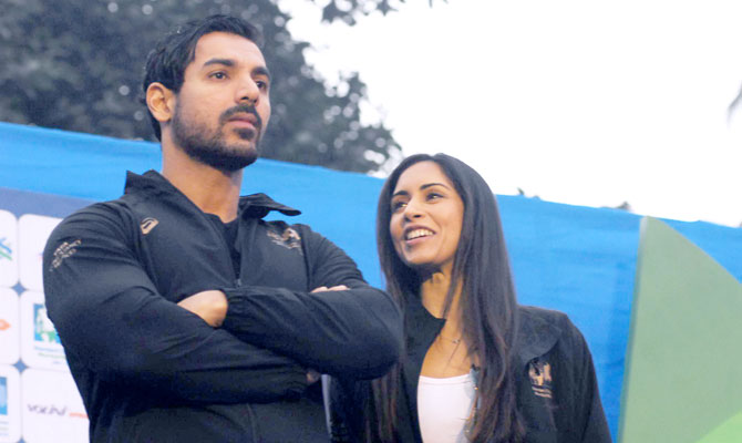 Priya Runchal and John Abraham