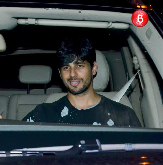 Sidharth Malhotra snapped at Karan Johar's residence