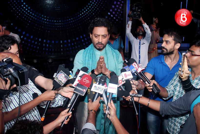 Irrfan Khan at promotions of 'Madaari'