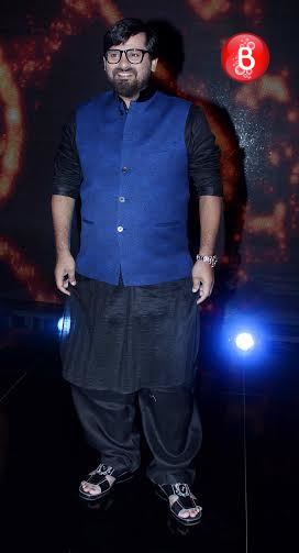 Wajid Ali on the sets of ‘Sa Re Ga Ma Pa’