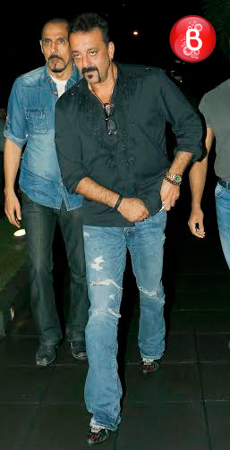 Sanjay Dutt snapped in Bandra
