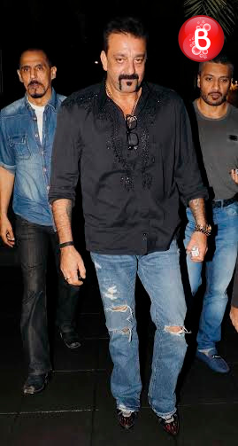Sanjay Dutt snapped in Bandra