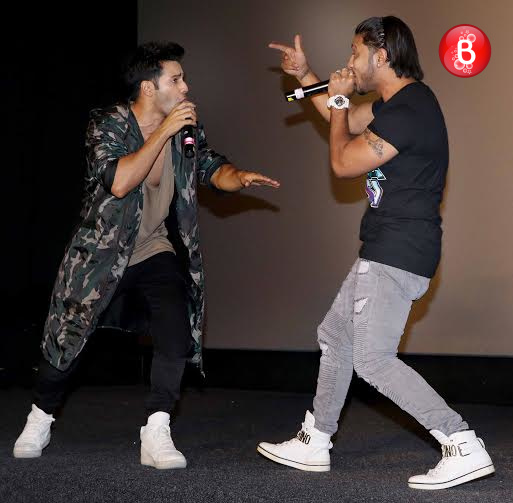 John Abraham and Varun Dhawan at 'Dishoom' promotions event