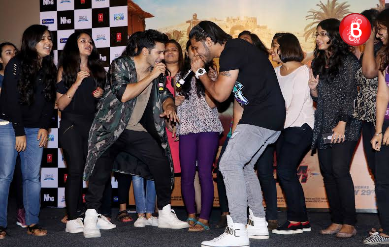 John Abraham and Varun Dhawan at 'Dishoom' promotions event