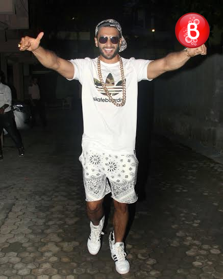 Ranveer Singh snapped outside Sanjay Leela Bhansali's office