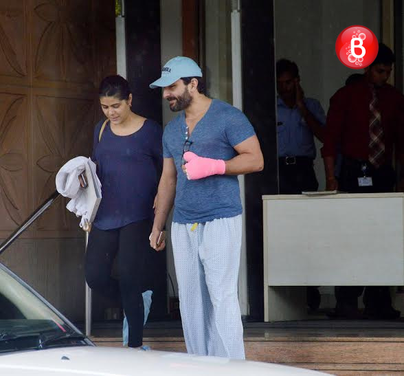 Saif Ali Khan snapped outside a hospital