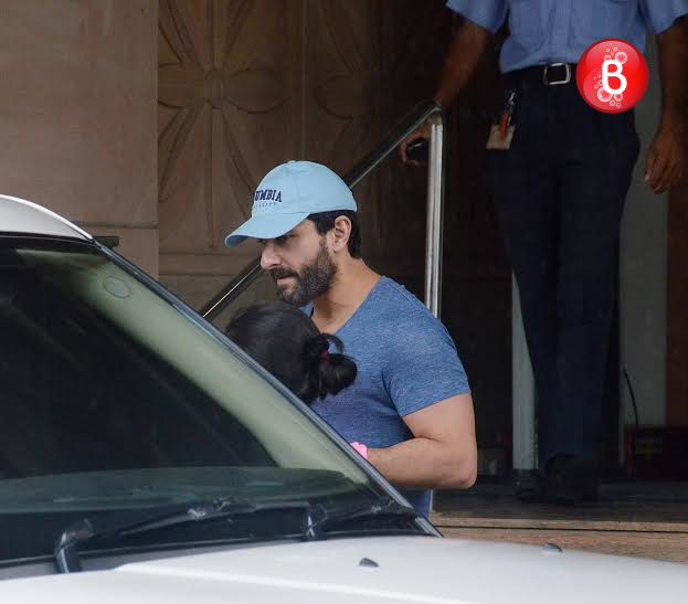 Saif Ali Khan snapped outside a hospital