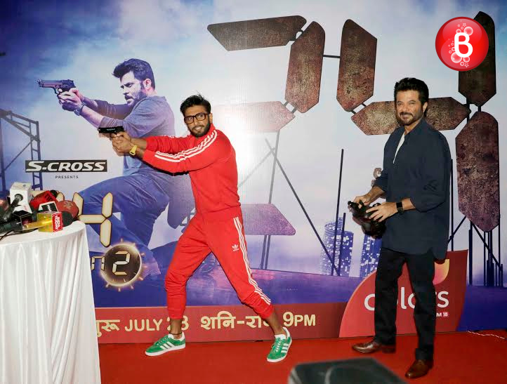 Anil Kapoor and Ranveer Singh at the screening of '24'