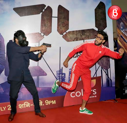 Anil Kapoor and Ranveer Singh at the screening of '24'