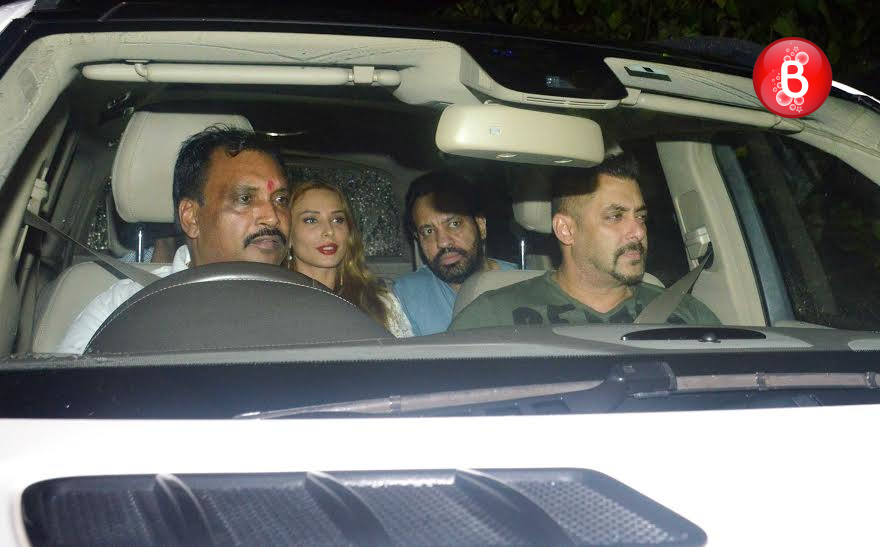 Salman Khan and Iulia Vantur at 'Sultan' screening