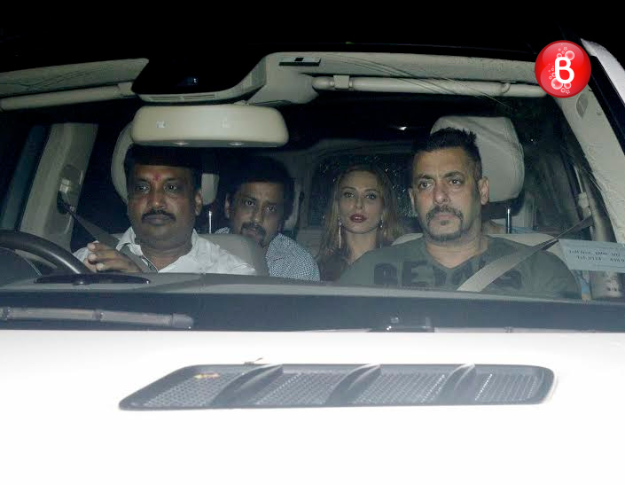 Salman Khan and Iulia Vantur at 'Sultan' screening