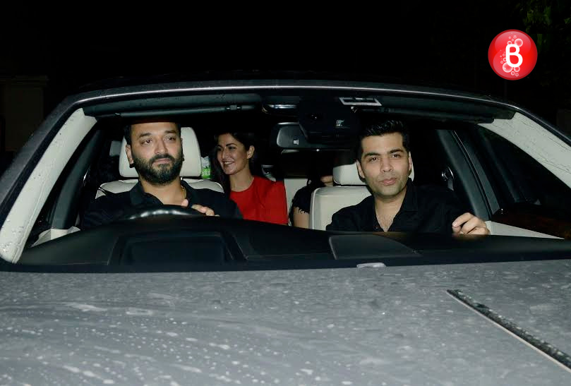 Karan Johar and Katrina Kaif at 'Sultan' screening