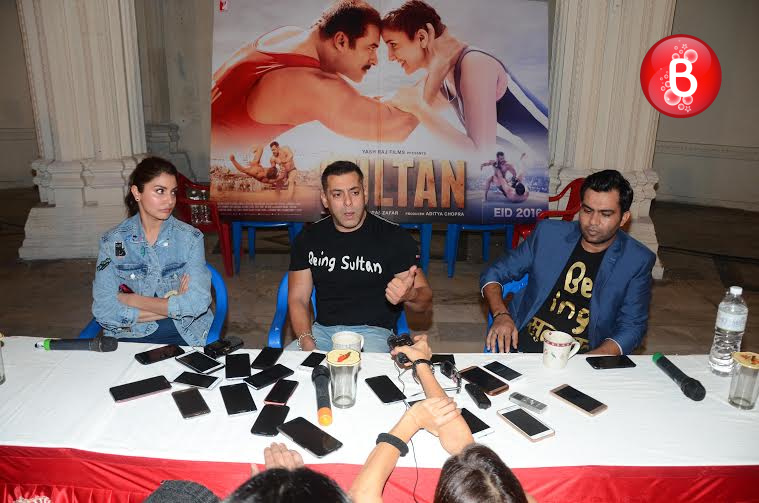 Salman Khan and Anushka Sharma at 'Sultan' success press conference