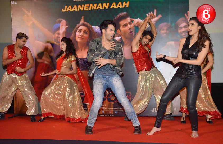 Varun Dhawan and Parineeti Chopra at 'Jaaneman Aah' song launch