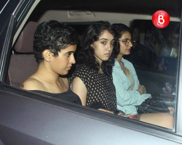 Sanya Malhotra, Ira Khan and Fatima Sana Shaikh at 'Sultan' screening