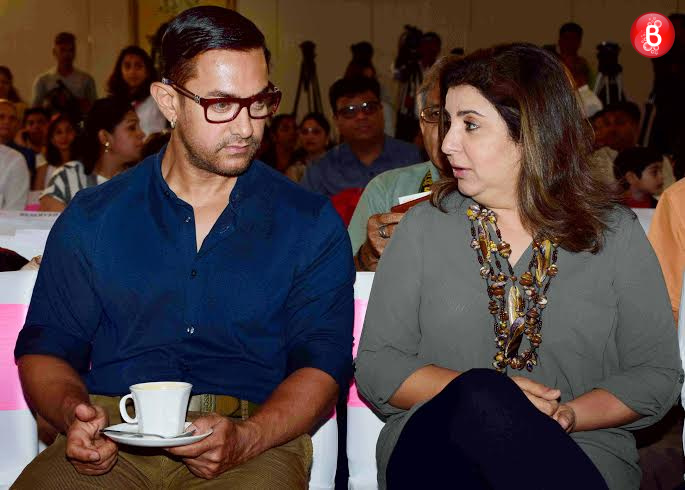Aamir Khan and Farah Khan