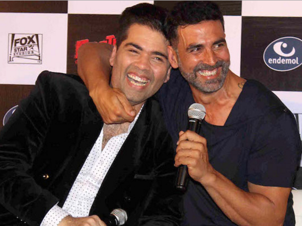Akshay Kumar and Karan Johar