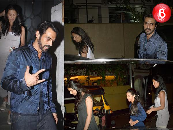 SNAPPED: Arjun Rampal's dinner outing with his family at The Korner House