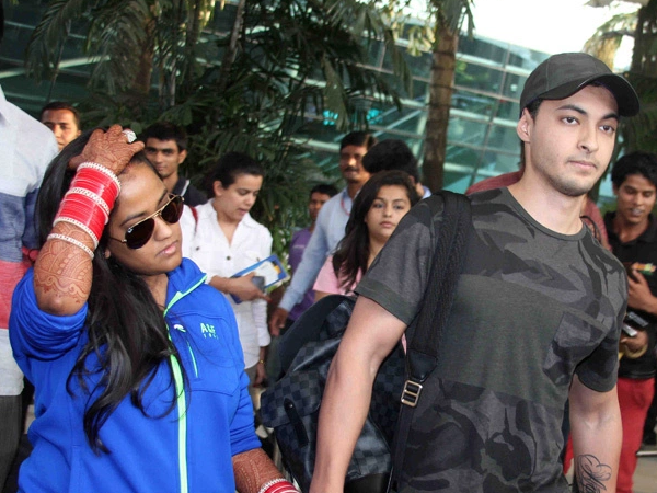 Arpita Khan and Aayush Sharm