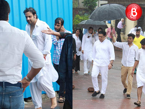 PICS: Govinda and other celebs attend the funeral of Krushna Abhishek’s father