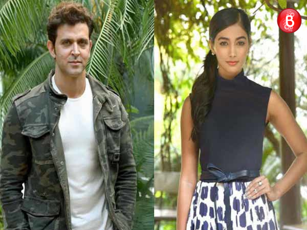 Hrithik Roshan and Pooja Hegde at Delhi
