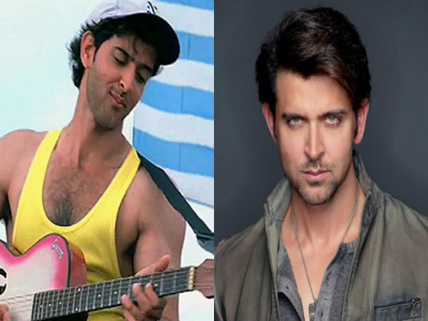 Hrithik Roshan then and now