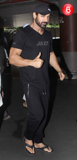 John Abraham spotted at airport