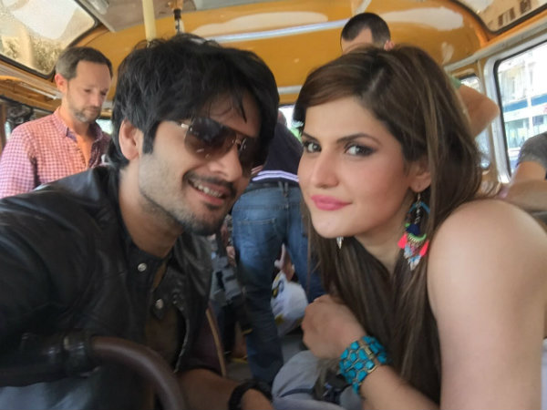 Behind The Scenes: Ali Fazal and Zareen Khan in 'Pyaar Manga Hai'