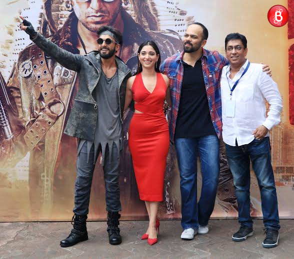 Ranveer Singh, Tamannaah Bhatia, Rohit Shetty and Ching's Secret founder Ajay Gupta