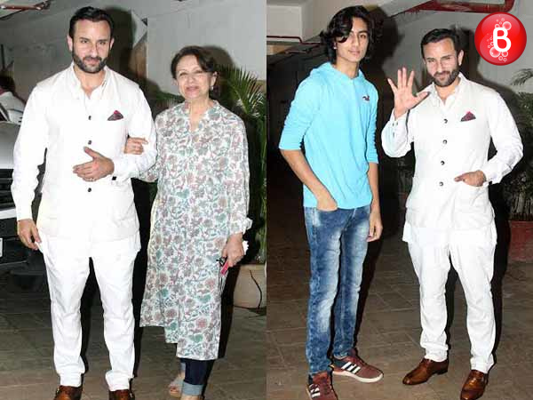 Saif Ali Khan at his birthday bash with family