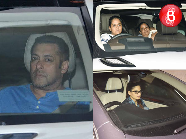 Salman Khan, Arpita Khan Sharma and Alvira Khan Agnihotri snapped at Lightbox