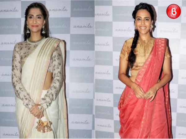 Pics: Sonam Kapoor, Kiran Rao, Swara Bhaskar at Anavila Misra store launch