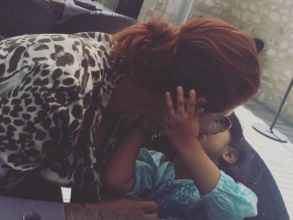 Twinkle Khanna with daughter Nitara