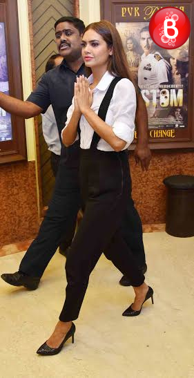 Esha Gupta at promotions of 'Rustom'