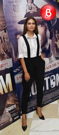 Esha Gupta at promotions of 'Rustom'