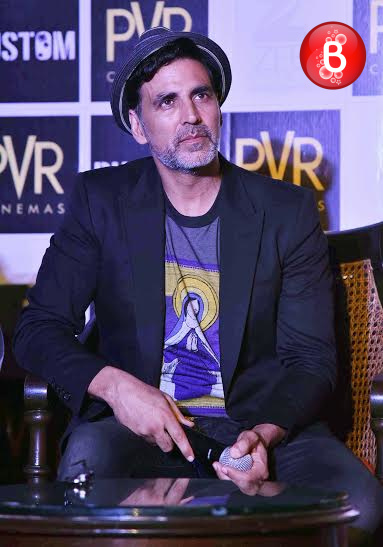 Akshay Kumar at promotions of 'Rustom'